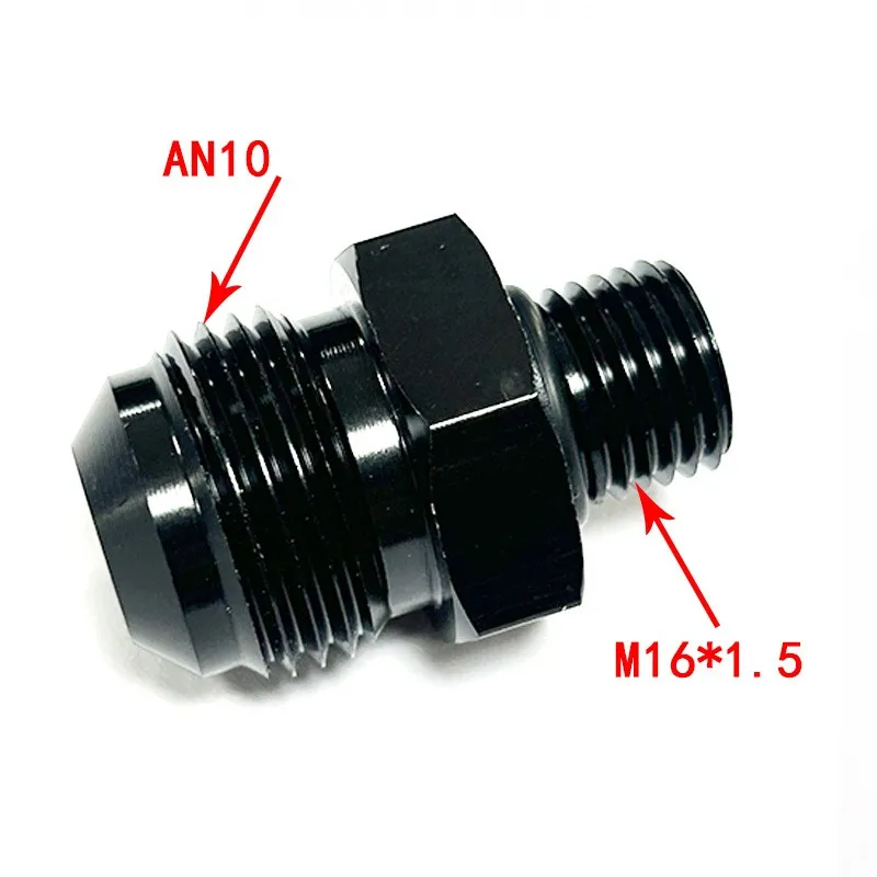 Adaptador AN10 macho a métrico aluminio negro – tuning coche - imagen 4