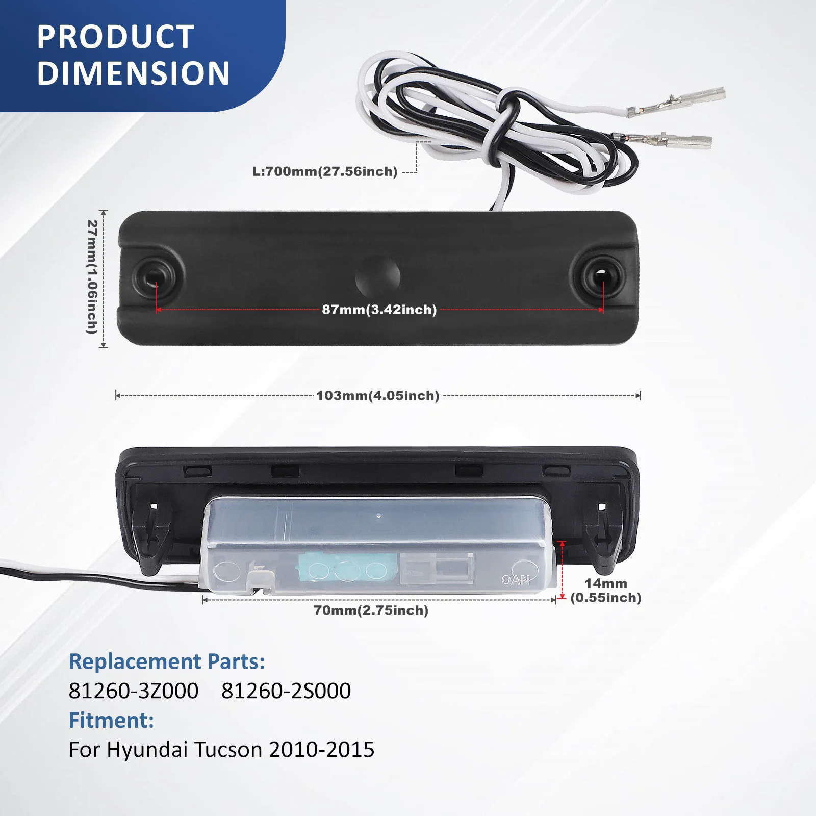 Botón de Apertura del Portón Trasero para Hyundai Tucson 2010-2015 - imagen 4