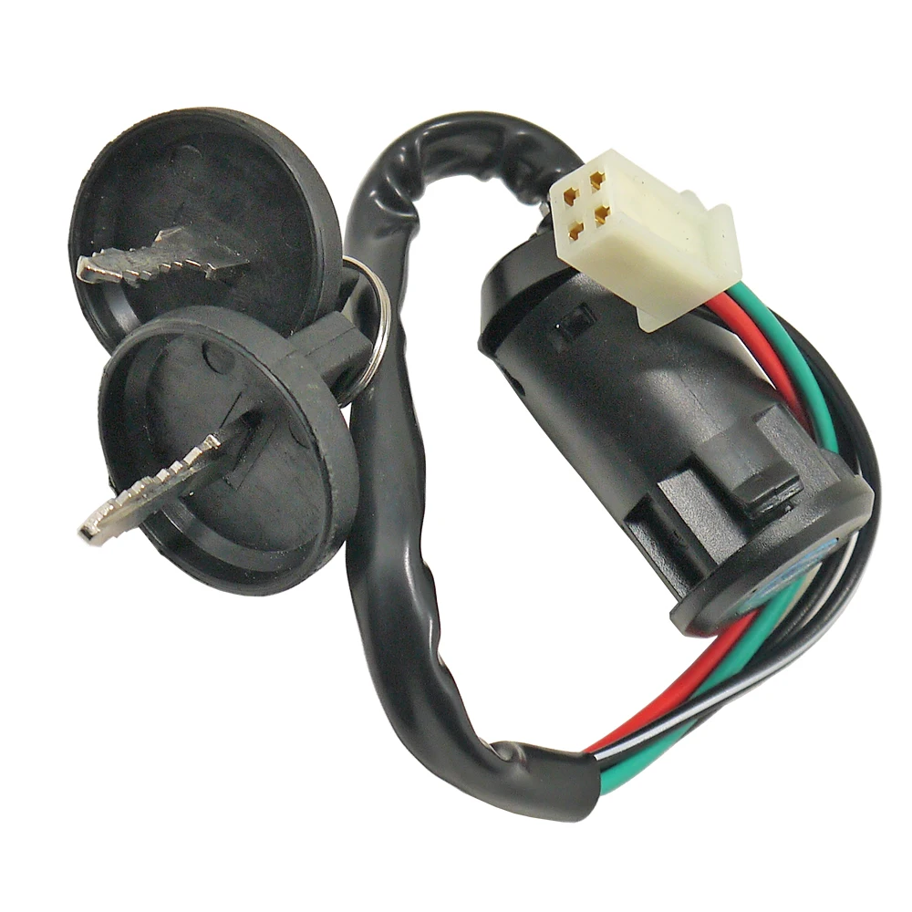 Interruptor de encendido con llave 4 pines para moto y ATV universal - imagen 3
