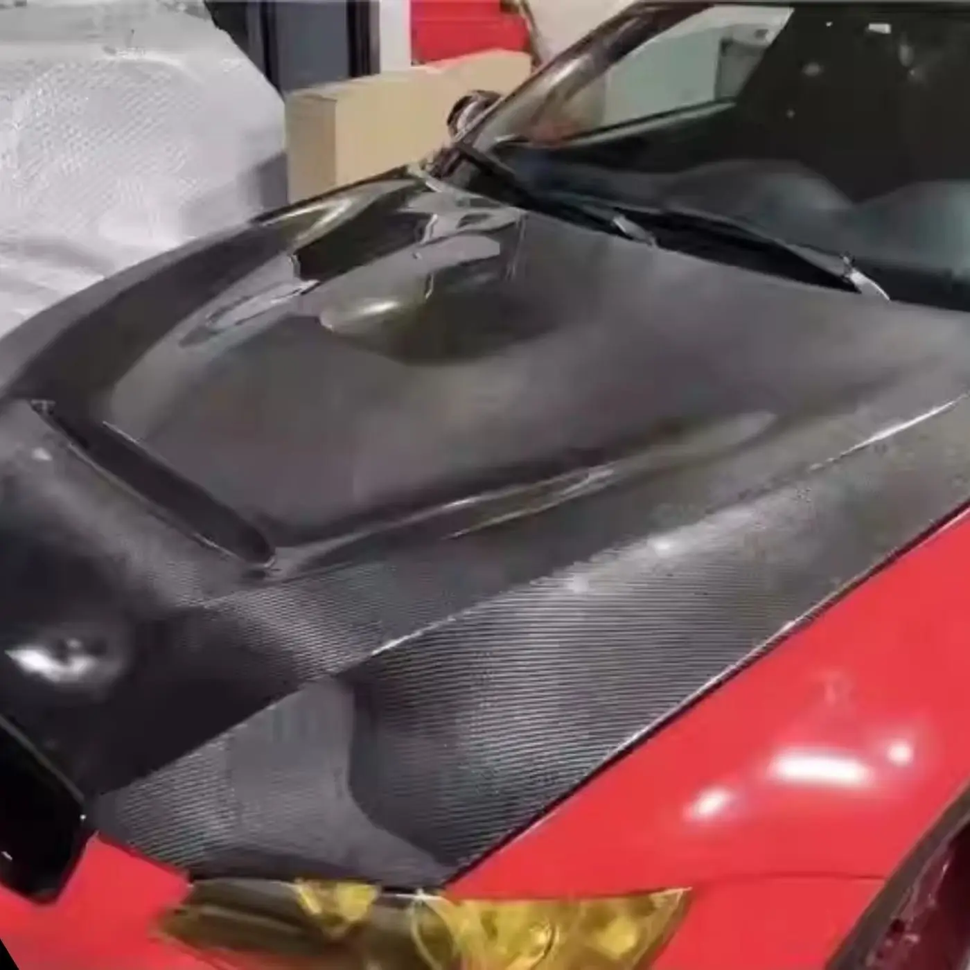 Kit de carrocería de cubierta de motor de fibra de carbono para BMW Serie 3 E92 capó GTS modificado capó ligero accesorios de coche - imagen 4