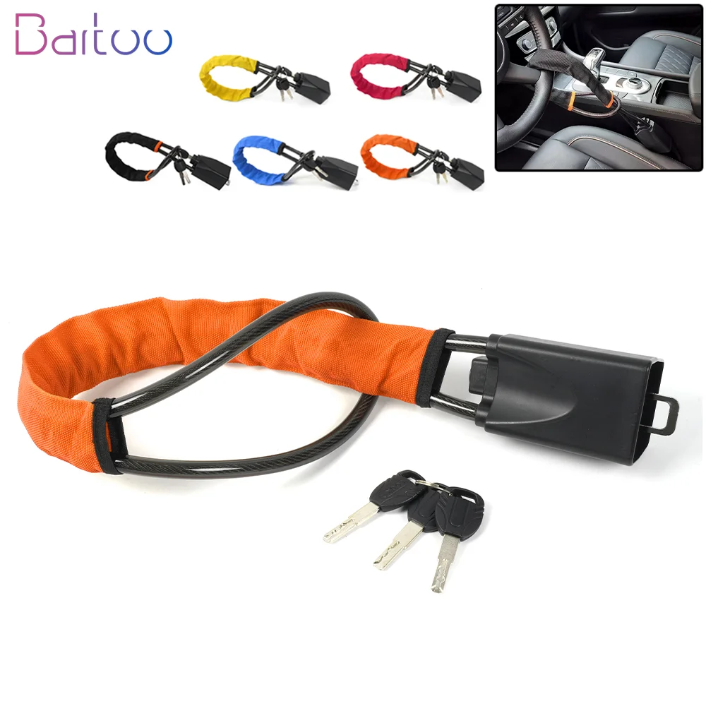 Antirrobo universal para volante STW049 con cable de acero