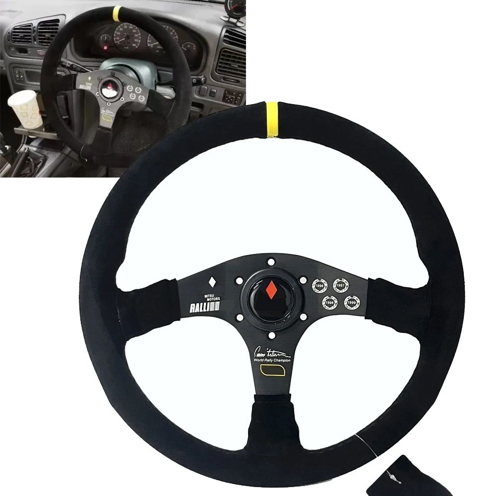 Volante deportivo Ralliate de ante 350mm para Mitsubishi JDM racing