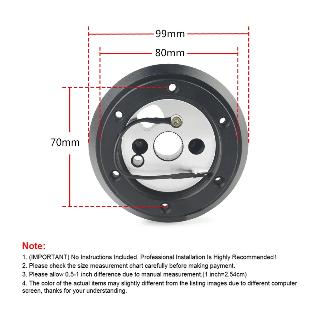 Adaptador cubo volante quick release Jeep - imagen 2