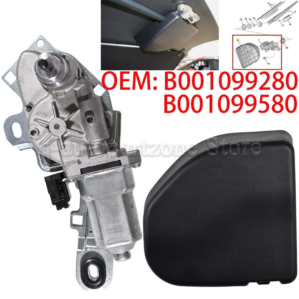 001099280 Motor limpiaparabrisas trasero Citroën C1 y Peugeot 108