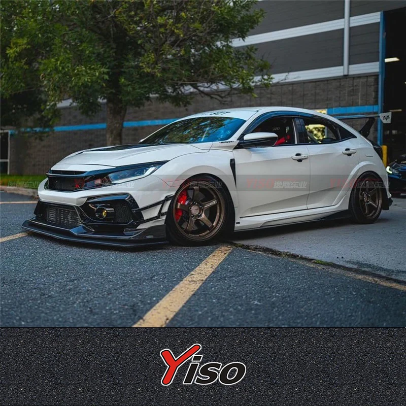 Kit aerodinámico Varis fibra de carbono falda lateral Civic FK8 - imagen 3