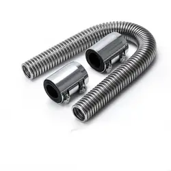 Manguera de radiador acero inoxidable flexible con tapas universales