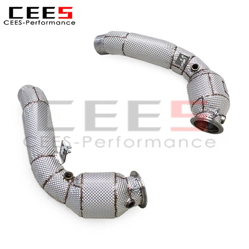 Tubo escape CEES acero inoxidable catalizador BMW M5 F10/M6 F06 4.4