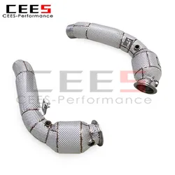 Tubo escape CEES acero inoxidable catalizador BMW M5 F10/M6 F06 4.4
