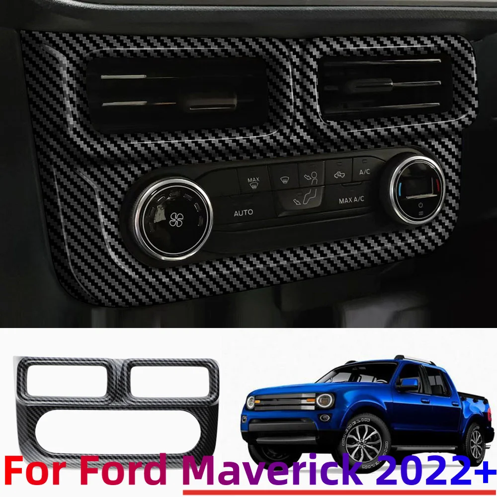 Panel consola central fibra carbono Ford Maverick 2022-2024