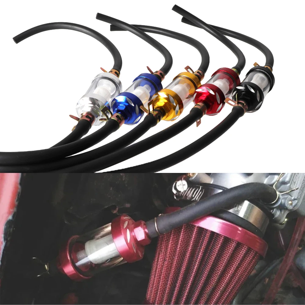 Filtro de combustible universal 8mm para moto scooter ATV dirt bike