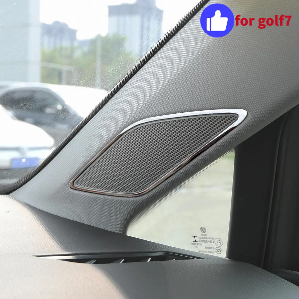 Embellecedor A-pilar marco escape aire acero inoxidable VW Golf 7 GTI - imagen 2