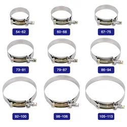 Abrazadera de escape en T con perno para silicona 2,0-4,0