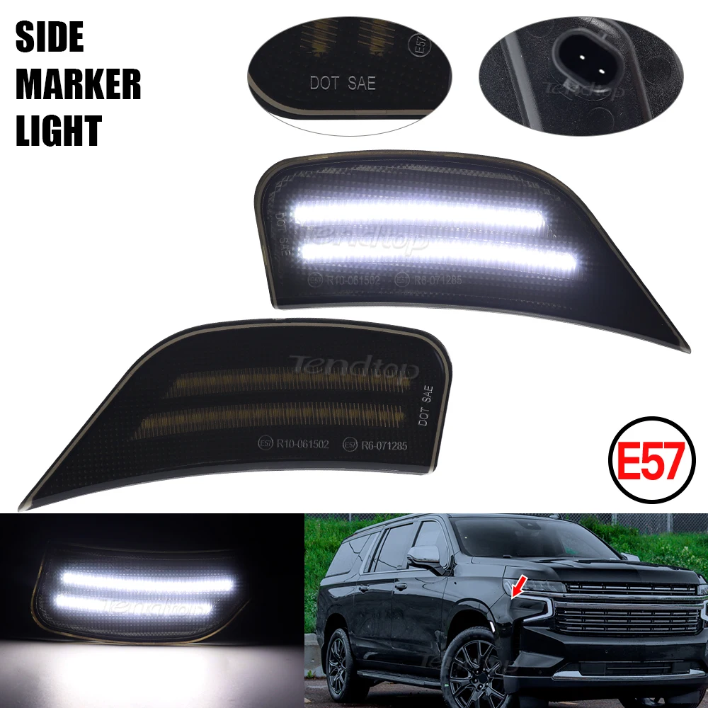 Luz posición lateral LED ámbar Chevrolet Tahoe, Yukon y Escalade - imagen 4