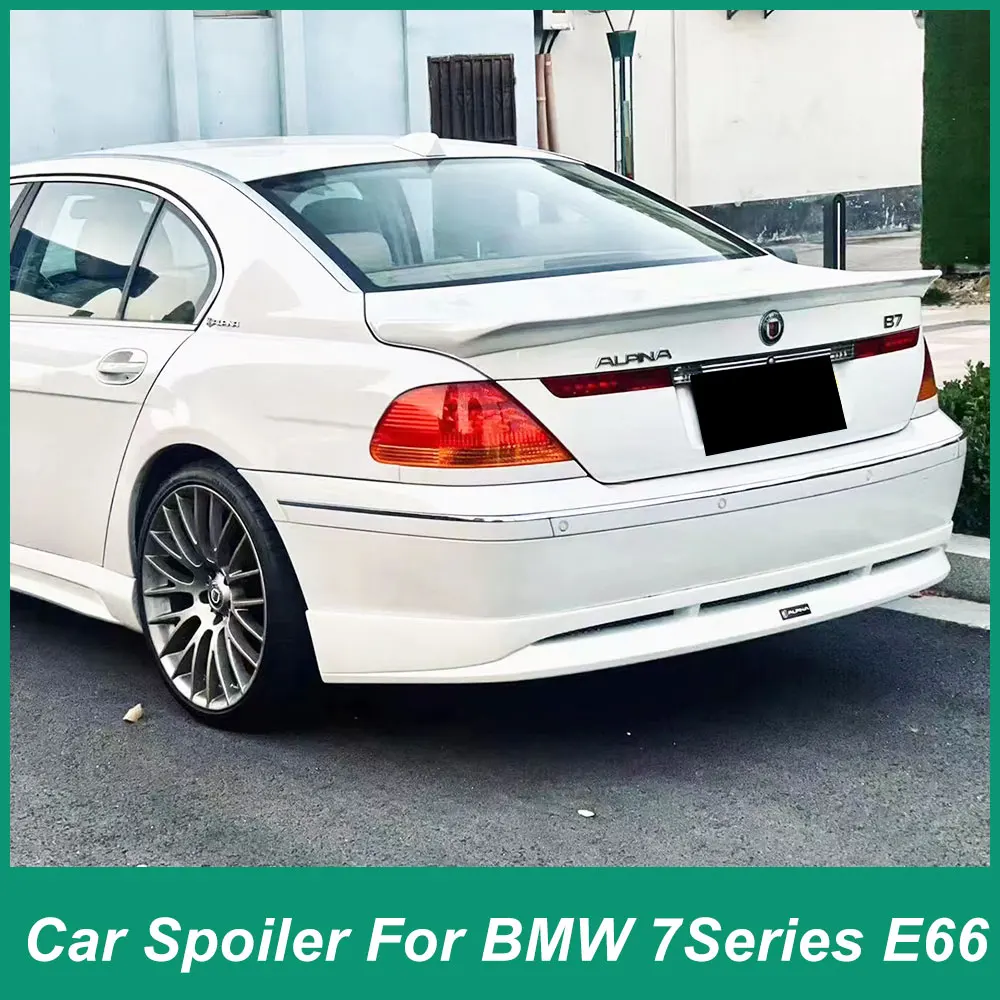 Alerón tapa equipaje trasero BMW Serie 7 E66 2002-2008 FRP negro