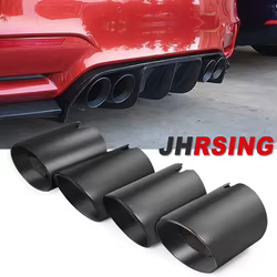Puntas de escape inclinadas negras para BMW M2, M3, M4, M5 y M6
