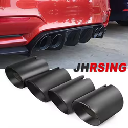 Puntas de escape inclinadas negras para BMW M2, M3, M4, M5 y M6