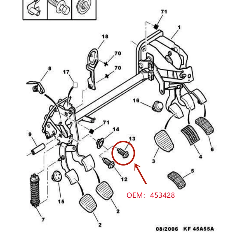 Interruptor control crucero OEM 453428 – Peugeot 206/207 y Citroën C2 - imagen 3