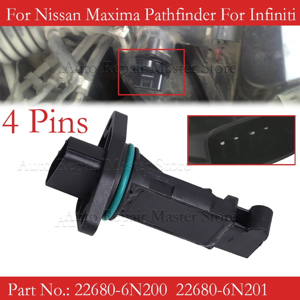 Caudalímetro MAF 22680-6N201 para Nissan Maxima y Pathfinder 2000-2003 - imagen 2