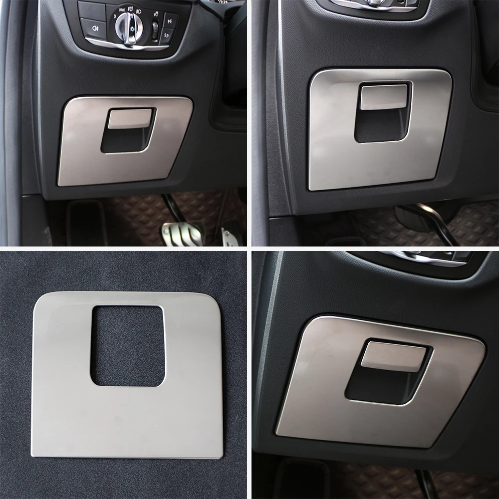 Guantera de almacenamiento de coche de acero inoxidable, cubierta de manija, pegatina embellecedora para BMW X3 G01 X4 G02 2018 2019 2020 2021 2022, accesorios
