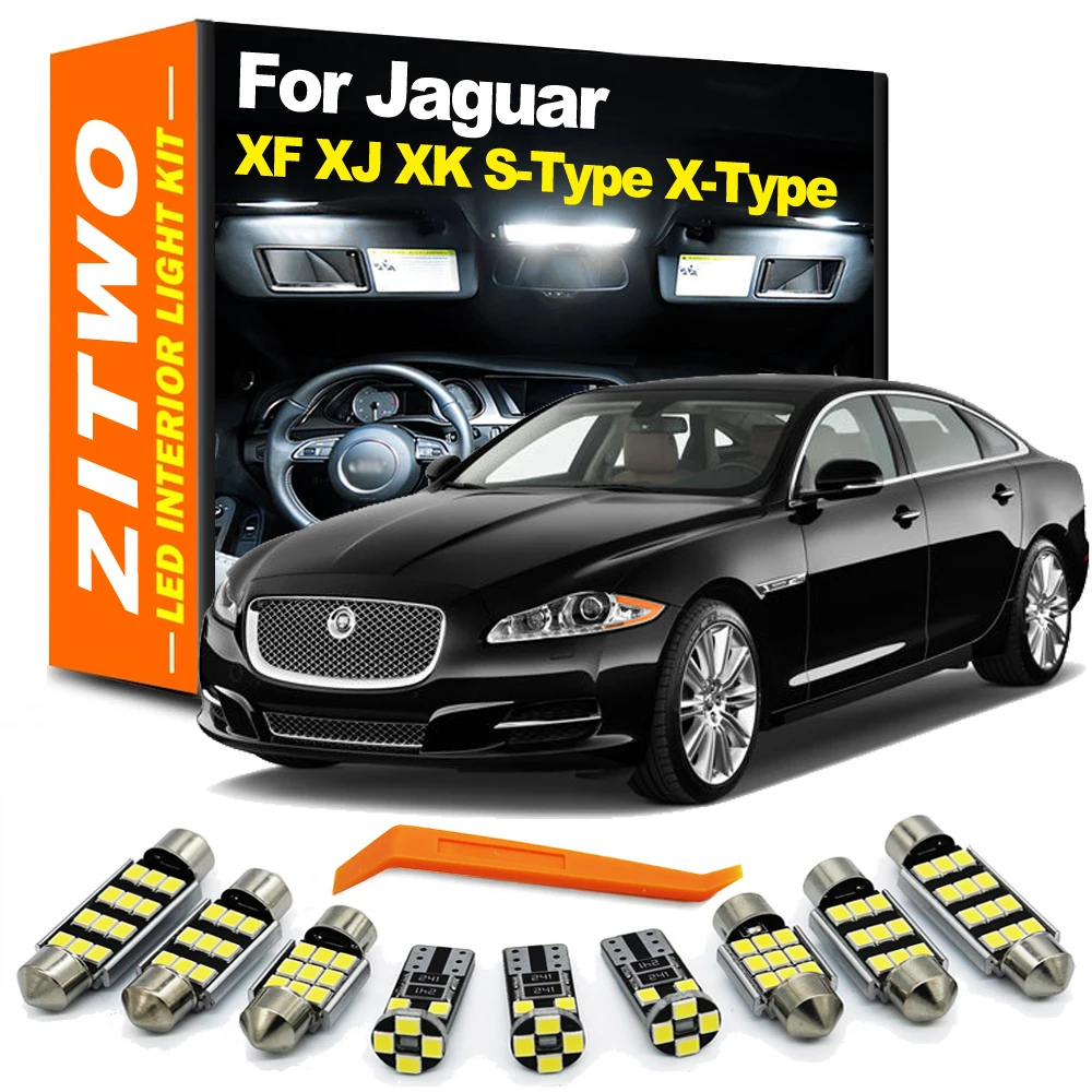 ZITWO Kit iluminación interior LED para Jaguar XF/XJ/S-Type/X-Type