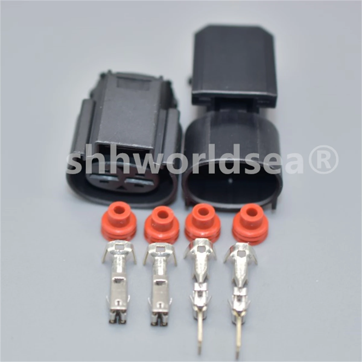 Conector eléctrico hembra-macho 2 pines 6,3mm terminal automotriz - imagen 3