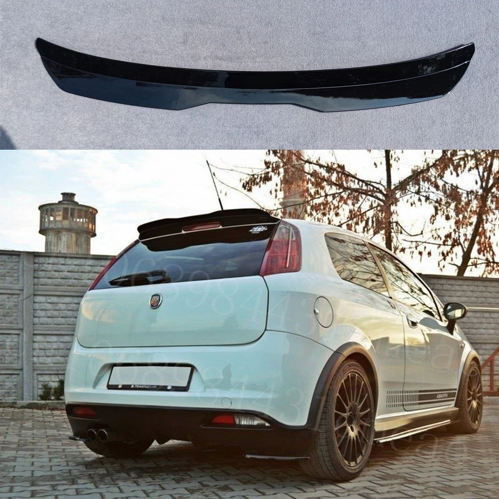 Alerón trasero ABS negro brillante para Fiat Grande Punto Abarth 2007-2010 - imagen 2