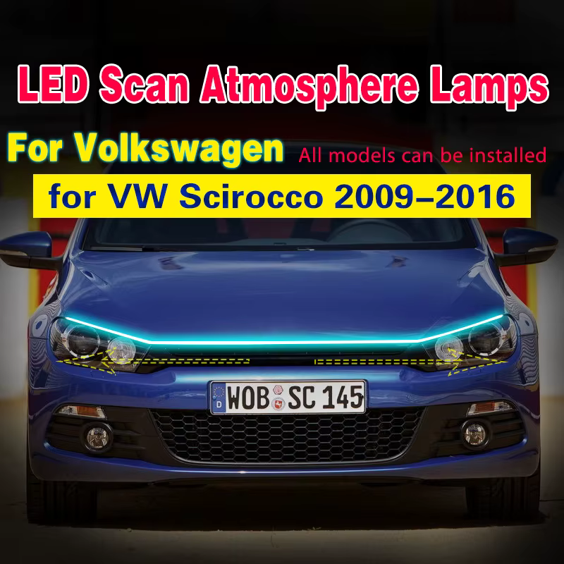 Luz DRL LED Flexible para Volkswagen Scirocco 2009-2016