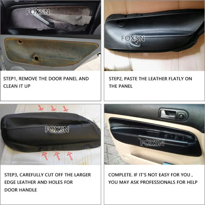 Panel reposabrazos de cuero gamuza VW Golf 4 Bora Jetta 1998-2005 - imagen 5