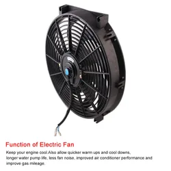 Ventilador de radiador universal 14 pulgadas para coche electrico 12V