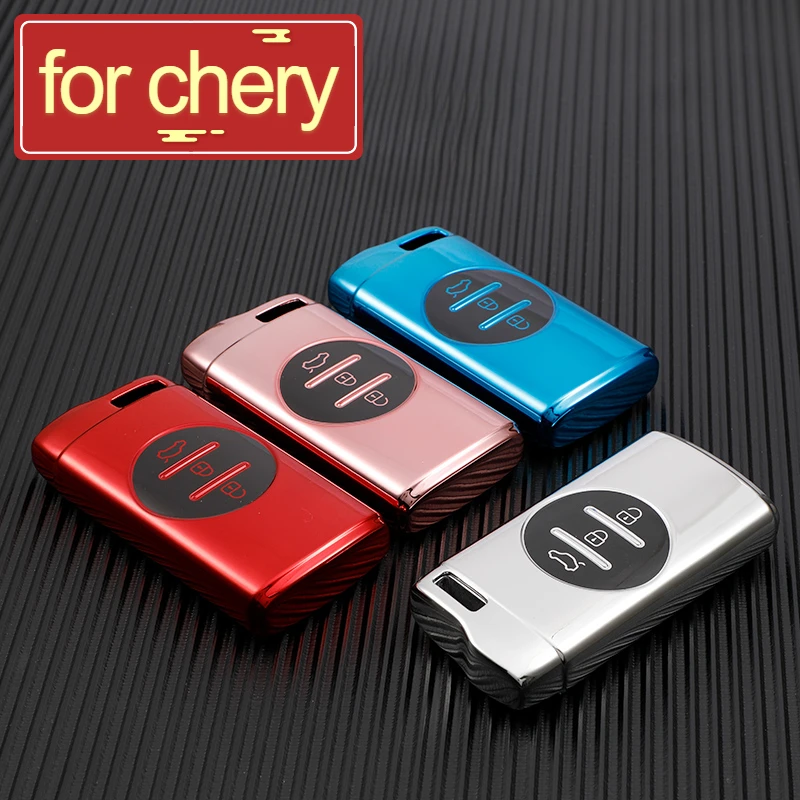 Funda de TPU para llave de coche para Chery Tiggo 8 Arrizo 5 7 Pro EQ7 5x 3x Tiggo 7 Pro 2020 Gx, soporte para llavero, accesorios para coche, carcasa para llave