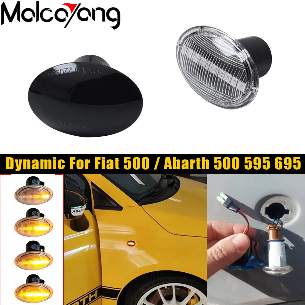 Intermitente lateral LED dinámico Fiat 500 Ford KA Lancia Lybra - imagen 3