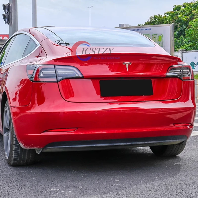 Tesla Model 3 Alerón de rendimiento 2017-2023 fibra de carbono negra - imagen 4