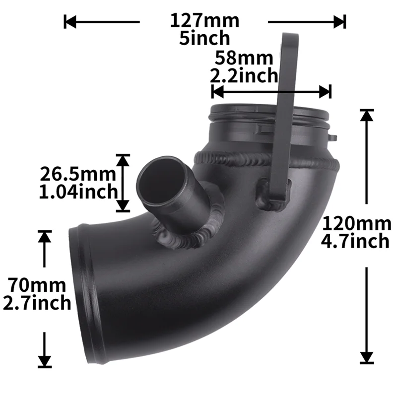 Manguera entrada turbo IFE ECP para VW Golf MK7 GTI/Audi S3/A3 Seat Leon MQB EA888 Gen3 - imagen 5