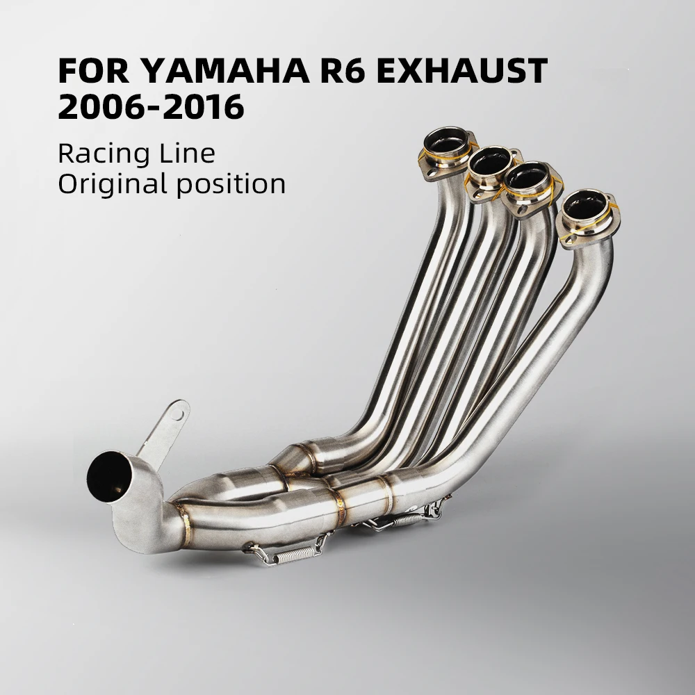 Tubo de escape Yamaha YZF R6 vista lateral