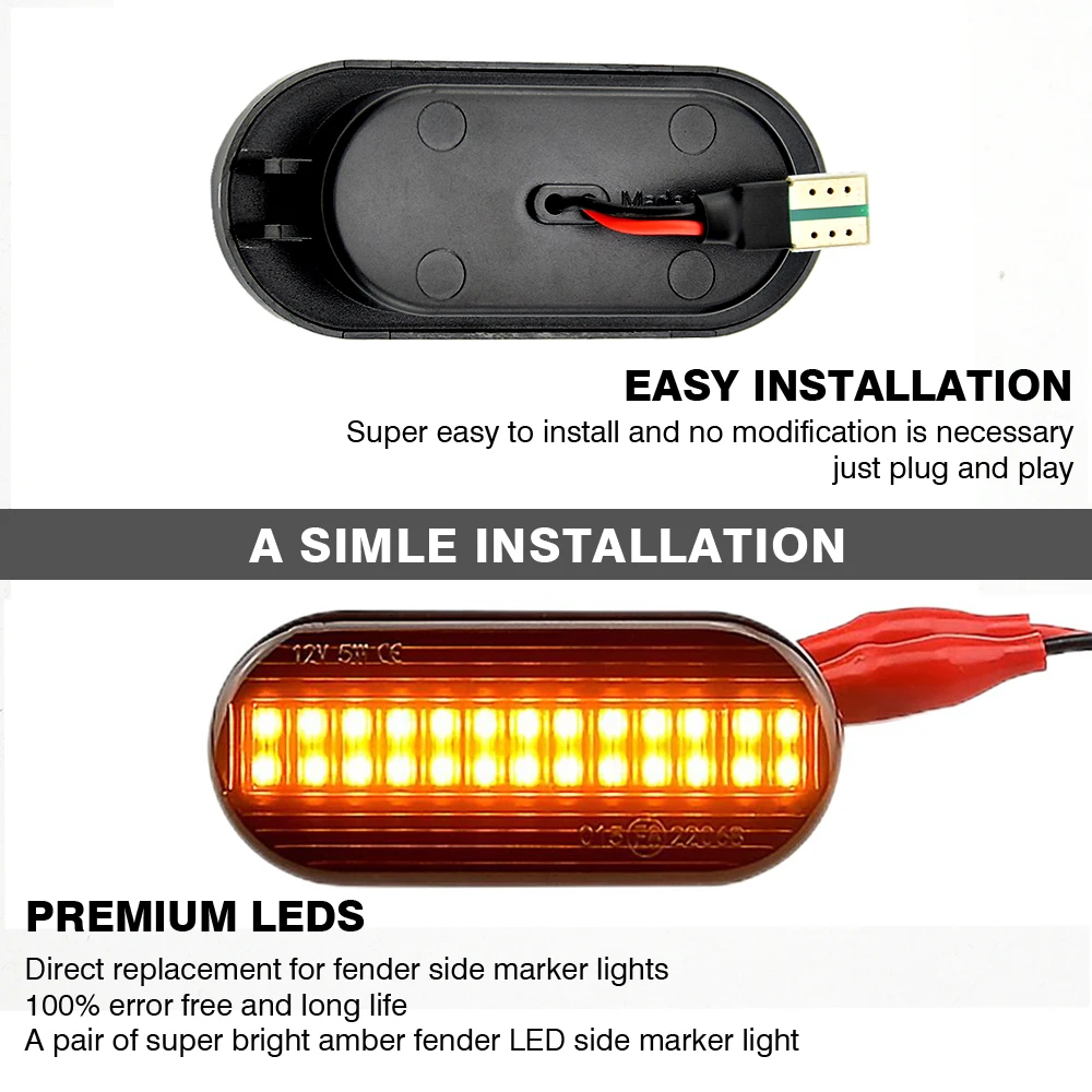 Luz LED lateral dinámica para Seat Leon 1P Ibiza Toledo Exeo - imagen 3