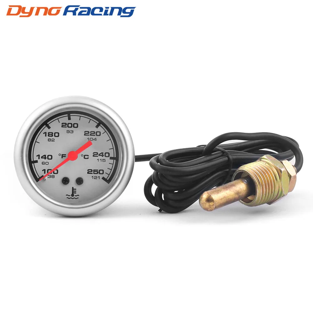 Reloj mecánico de temperatura del agua 52 mm con sensor 12 V
