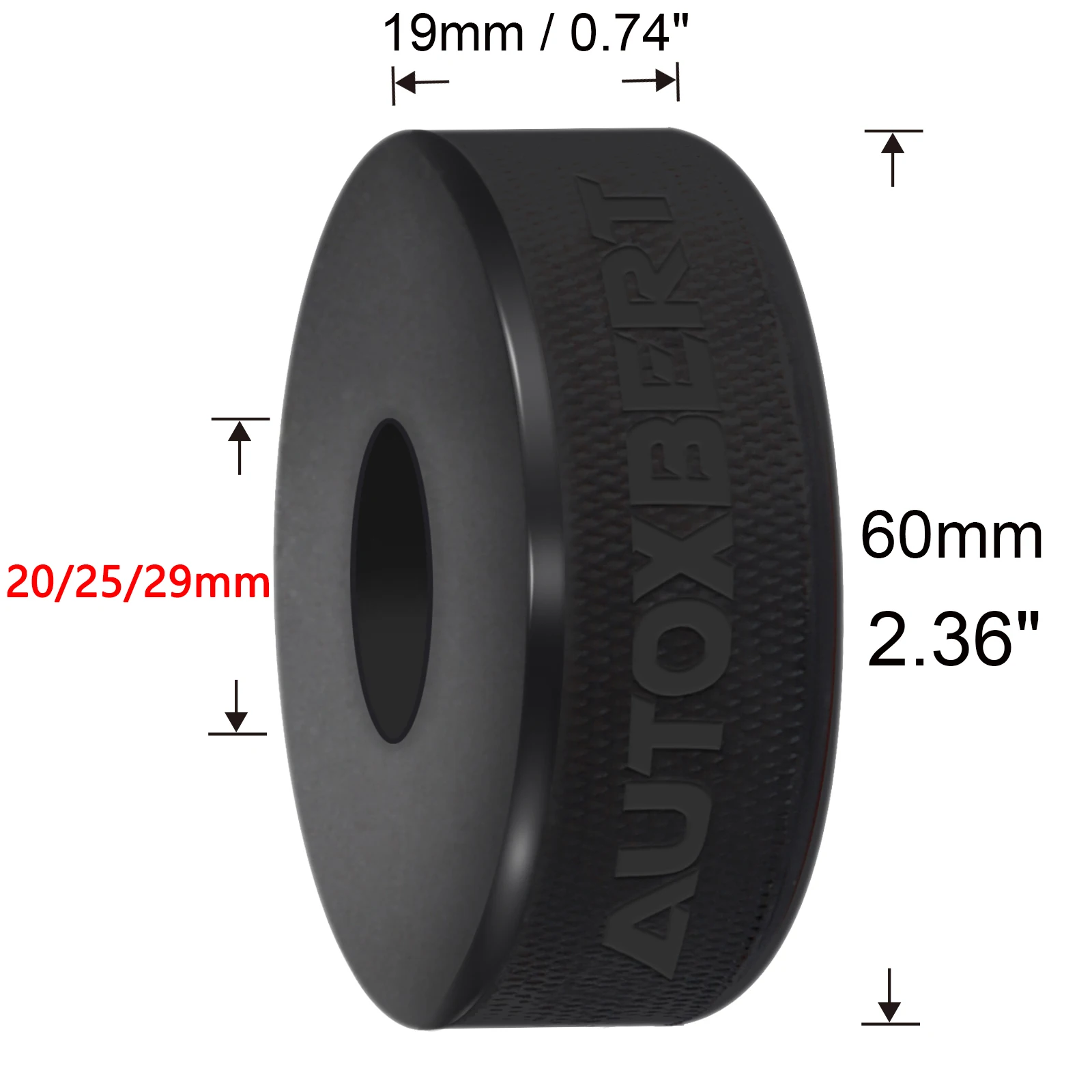 Adaptador antideslizante de goma para gato hidráulico 2-10 t - imagen 3