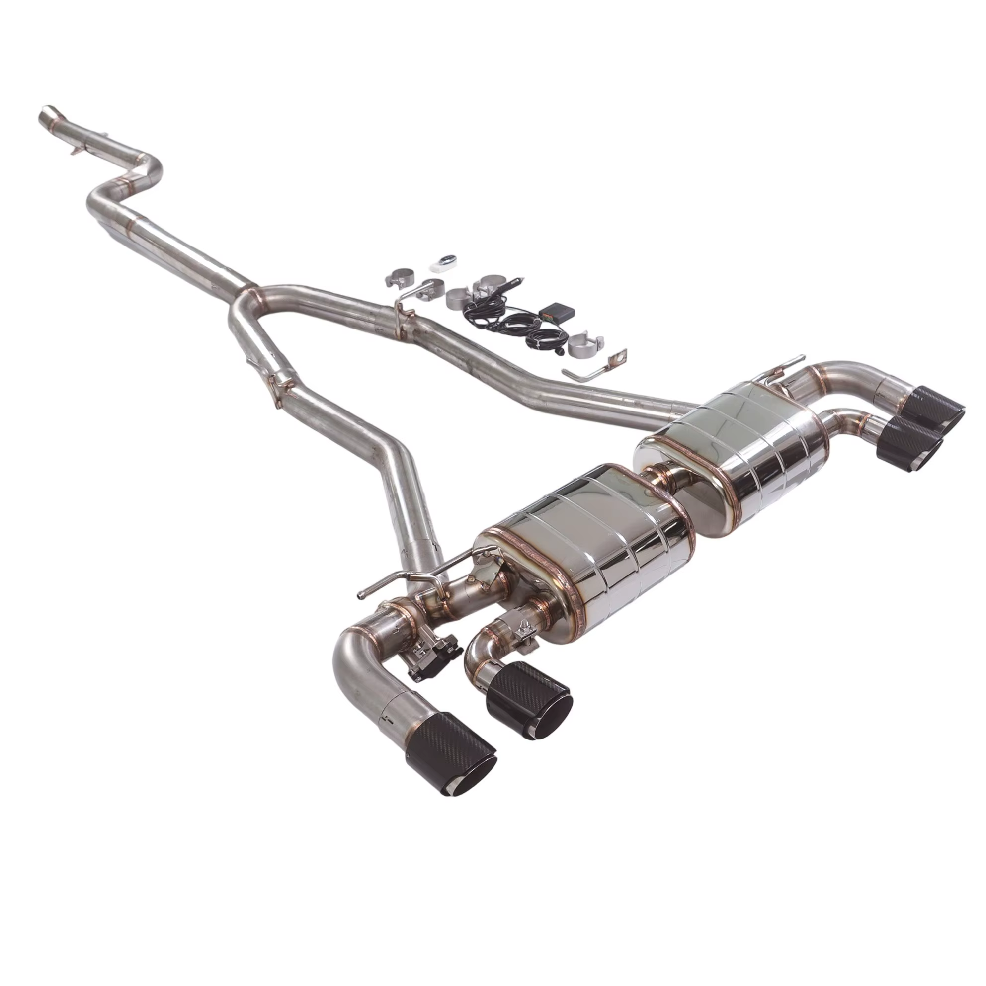 Sistema de escape catback BMW 540i G30 B58 3.0T de acero inoxidable - imagen 4