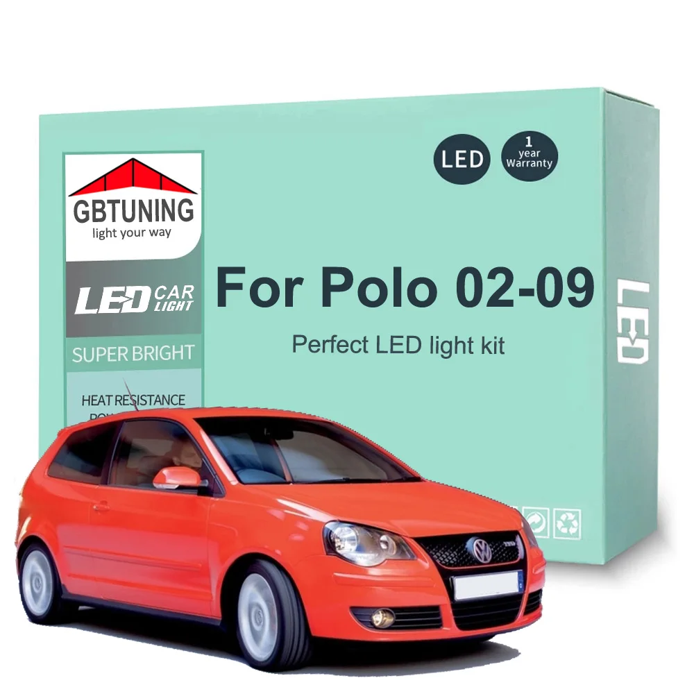 Bombillas LED interiores CANBUS para VW Polo 9N/9N3
