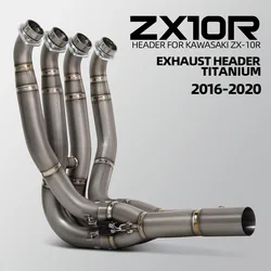 Tubo de conexión de escape de titanio para Kawasaki ZX-10R 2016-2020