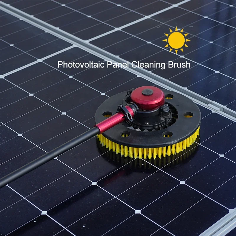 Limpiador de paneles solares telescópico de fibra de carbono