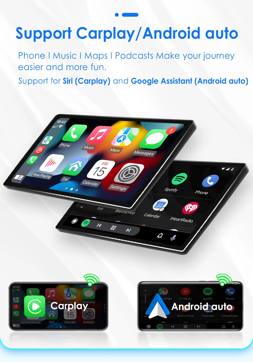 Radio 2Din Android 12 CarPlay GPS para Fiat Grande Punto y Linea - imagen 3