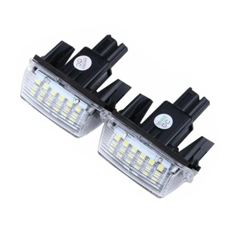 2 uds 18 LED número de coche luz de matrícula lámpara blanca para Toyota Yaris Vitz Camry híbrido Corolla Avensis SAI Noah Prius C Verso - imagen 3