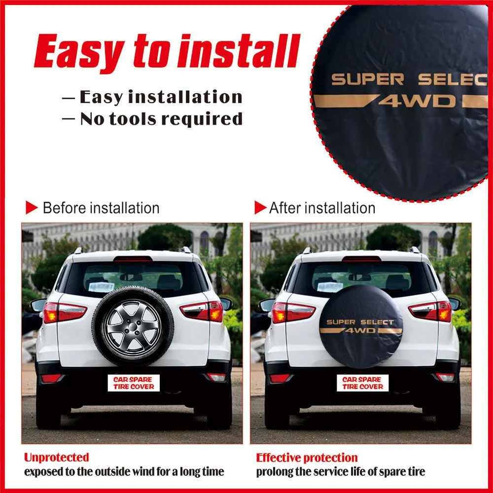 Funda protectora impermeable para neumáticos Mitsubishi Pajero - imagen 5