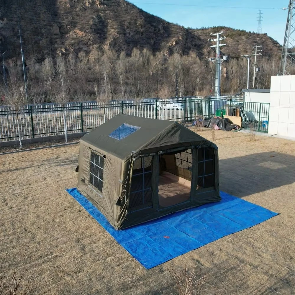 Tienda de campaña inflable impermeable para camping al aire libre