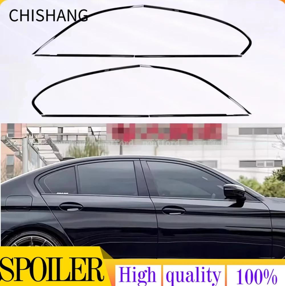 Moldura de ventana en acero negro para BMW 5 F10/G30 - tiras