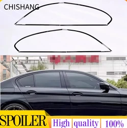 Moldura de ventana en acero negro para BMW 5 F10/G30 - tiras