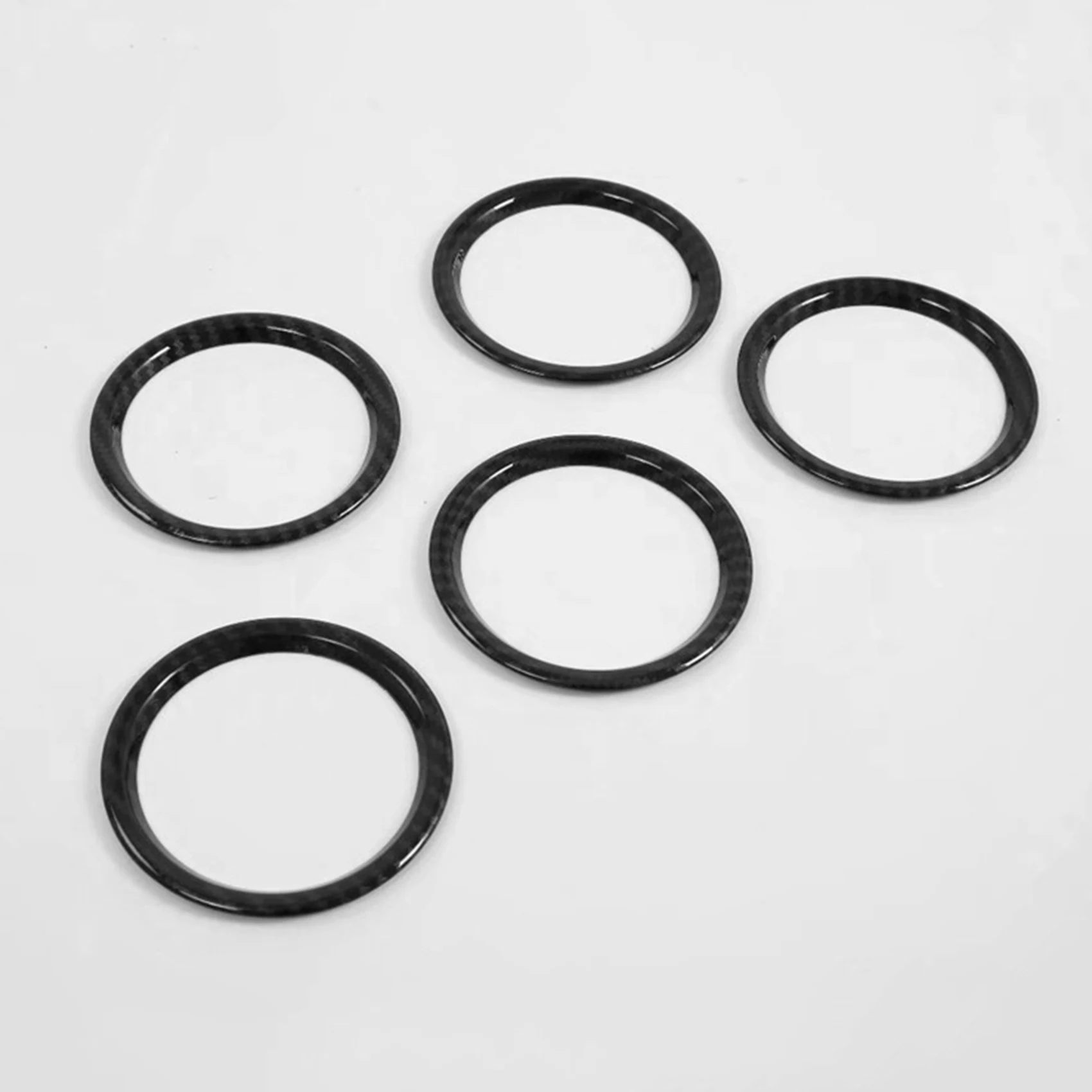 5Pcs Dashboard Air Conditioning Outlet Vent Ring Cover Trim ABS Carbon Fiber Interior Kit For Suzuki Vitara 2015-2020 - imagen 2