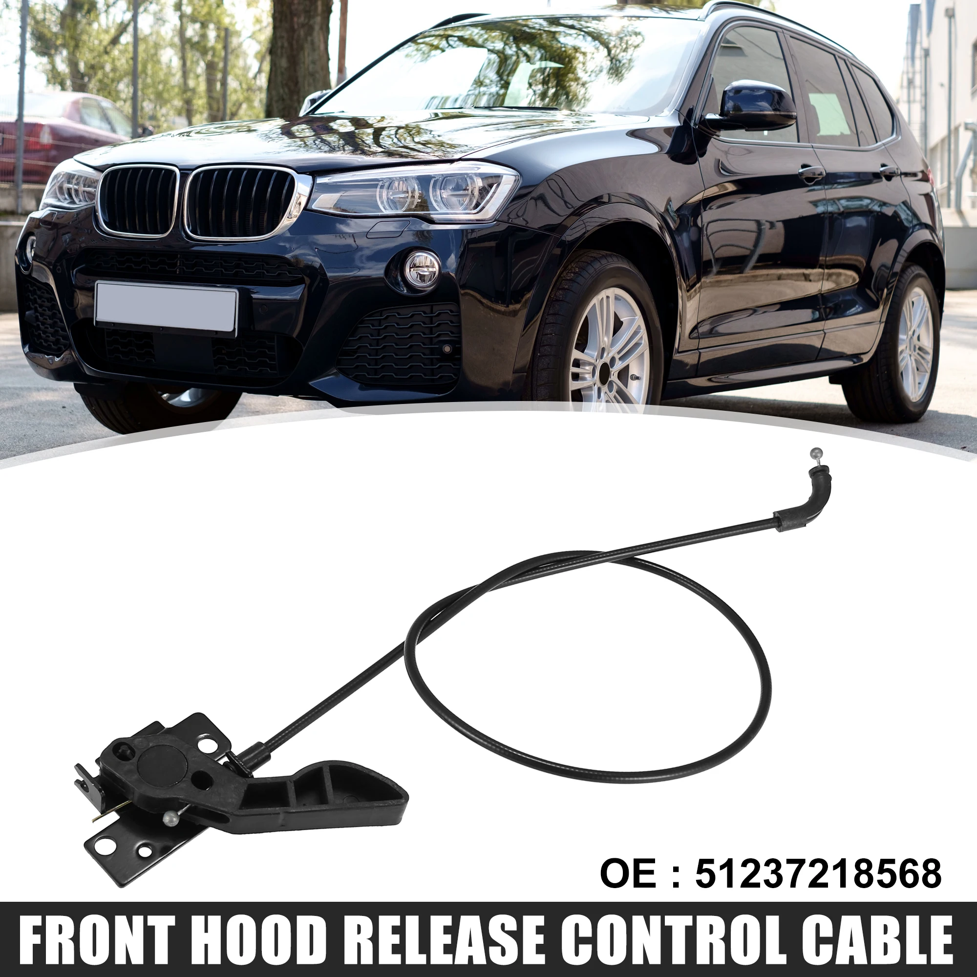 Autohaux 51237218568 Cable de apertura del capó BMW X3 y X4