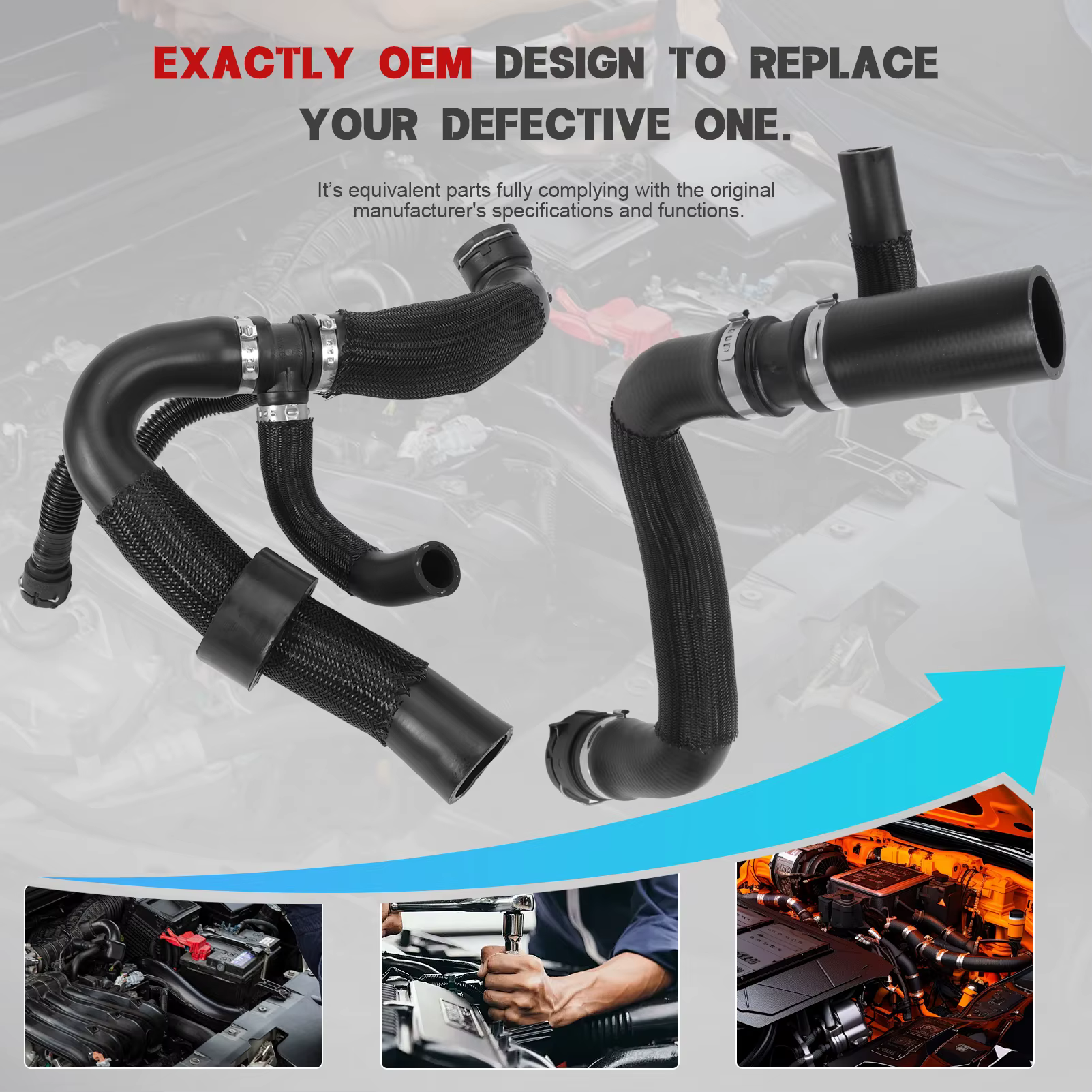 Manguitos radiador Jeep Renegade 1.3/2.4 L 2015-2021 - imagen 4
